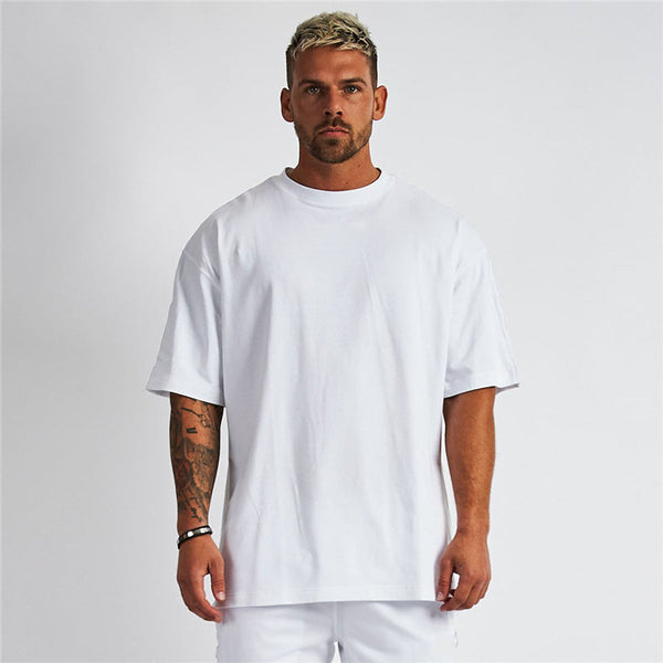 solid color short-sleeved T-shirt for men