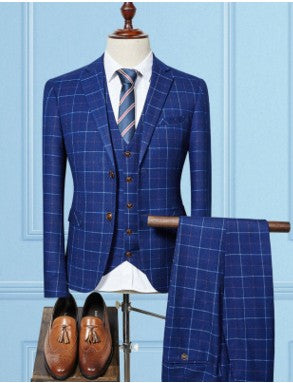 Men's plaid Business Suits