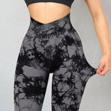 Seamless Tie Dye yoga Leggings Women