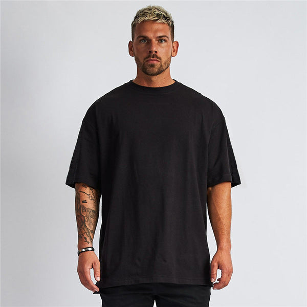 solid color short-sleeved T-shirt for men