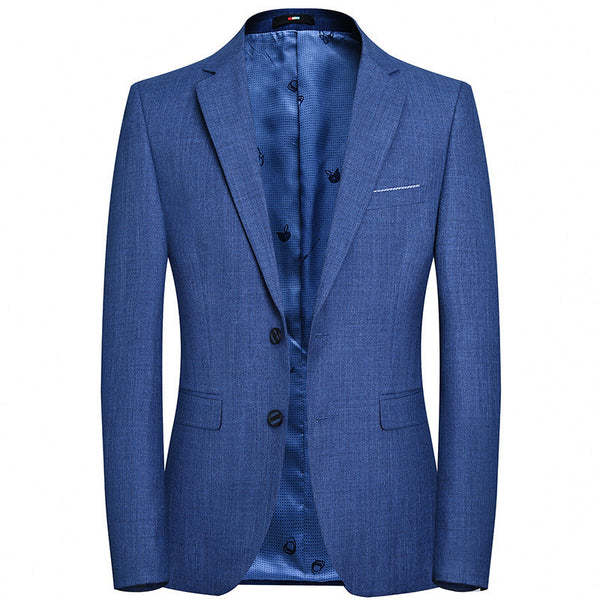 Men's casual blue color blazer for men