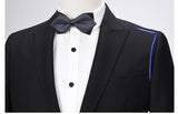 Three-piece wedding suit for men