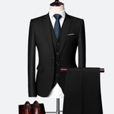 Men's professional three-piece business suit