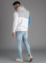 Stitching Contrast Color Casual Hoodie