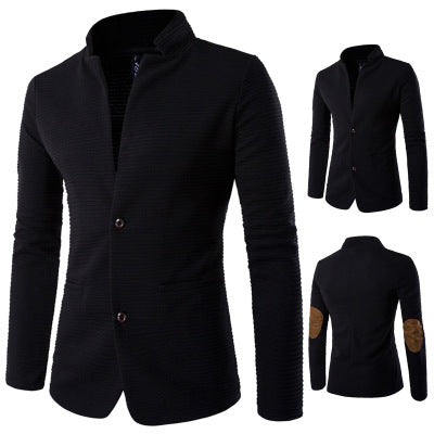 Winter Collarless Suit Jacket
