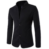 Winter Collarless Suit Jacket