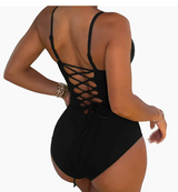 Summer Bikini Backless String Large Size Sexy Triangle One-piece Swimsuit