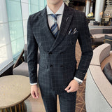 Three-piece Slim-fit Officiating Men's Casual Business Suit