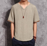 Linen Breathable Cotton T-shirt