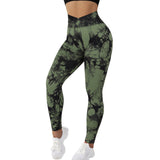 Seamless Tie Dye yoga Leggings Women