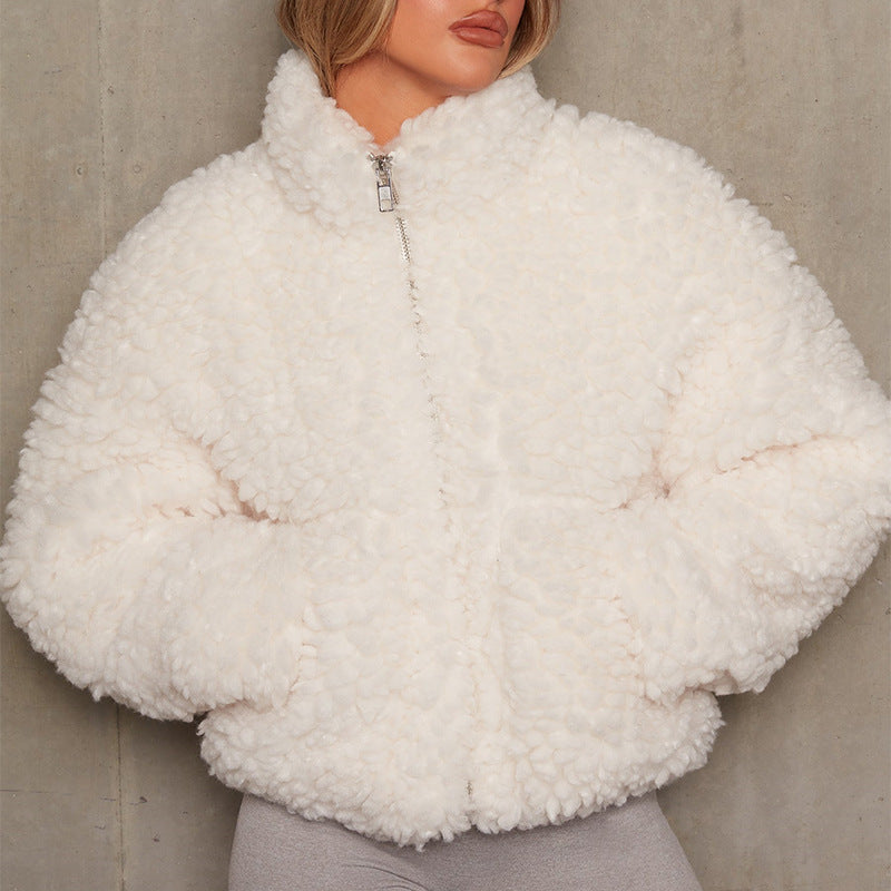 Cashmere Cardigan Short Lamb Wool jacket