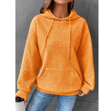 Waffle Hooded Sweater Women's