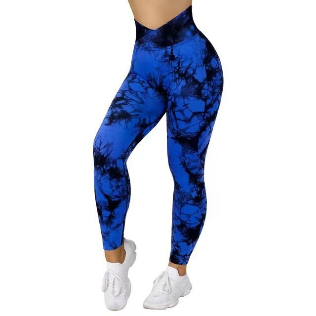 Seamless Tie Dye yoga Leggings Women