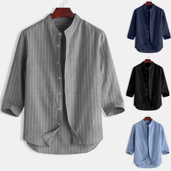Linen 3/4 Sleeve Men's Shirt