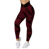 Seamless Tie Dye yoga Leggings Women