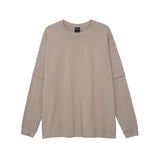 Cotton Basic Style Loose Bottoming Long Sleeve T-shirt