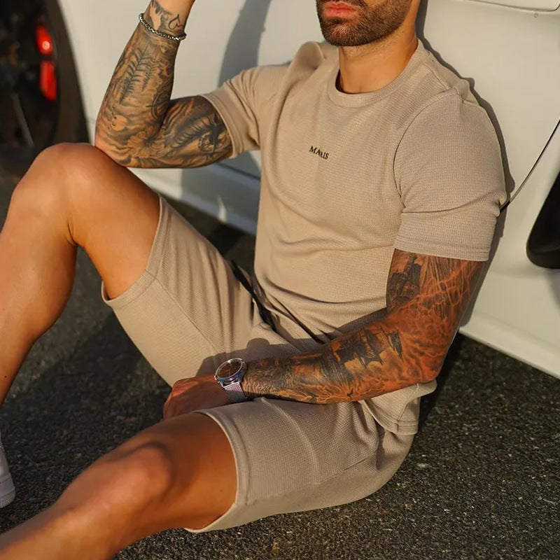 Men's Casual T-shirt Shorts Sports Suit