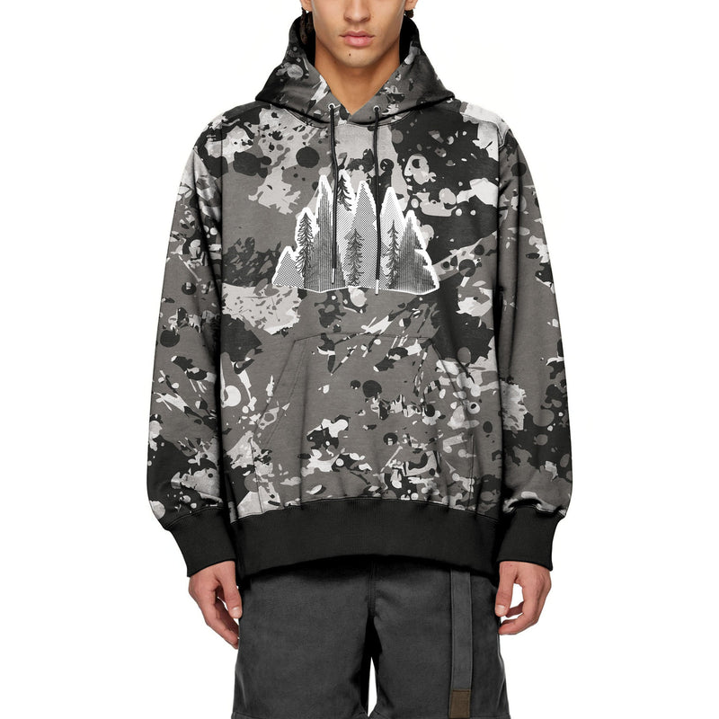 Men's Retro Camouflage Printed Hoodie