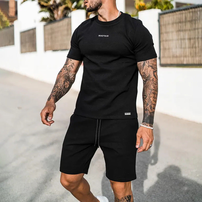 Men's Casual T-shirt Shorts Sports Suit