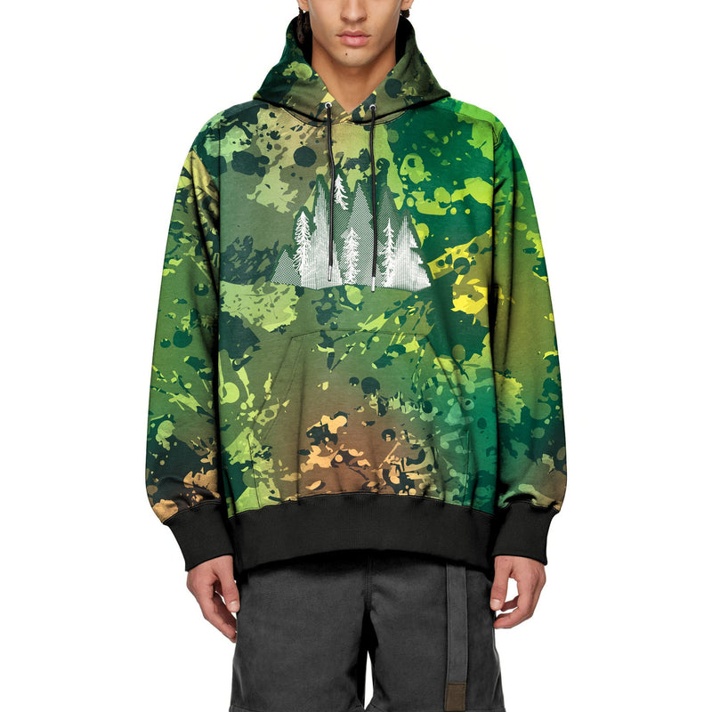 Men's Retro Camouflage Printed Hoodie