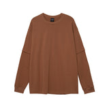 Cotton Basic Style Loose Bottoming Long Sleeve T-shirt