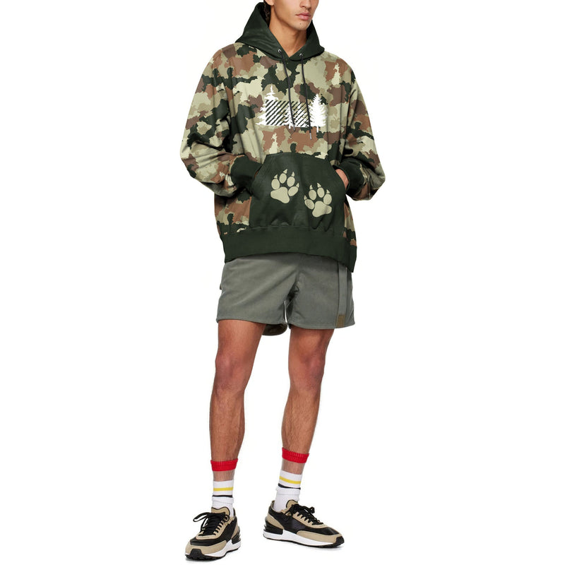 Men's Retro Camouflage Printed Hoodie