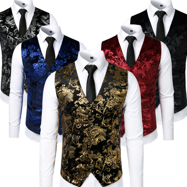 Steampunk Vest Men Suit Gilet Wedding Sleeveless vests