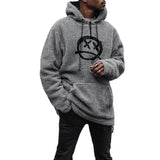 Polyester Loose Pullover hoodie men