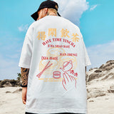 Summer National Tide Print Short-sleeved T-shirt Men