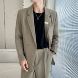 Men's Casual Light Mature Style Slightly Loose Suit Jacket