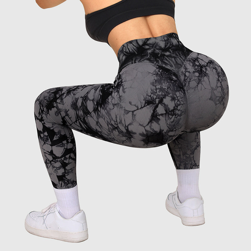 Seamless Tie Dye yoga Leggings Women