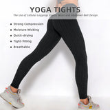 Women Bubble Textured Leggings Butt Lifting Yoga Pants