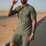 Men's Casual T-shirt Shorts Sports Suit