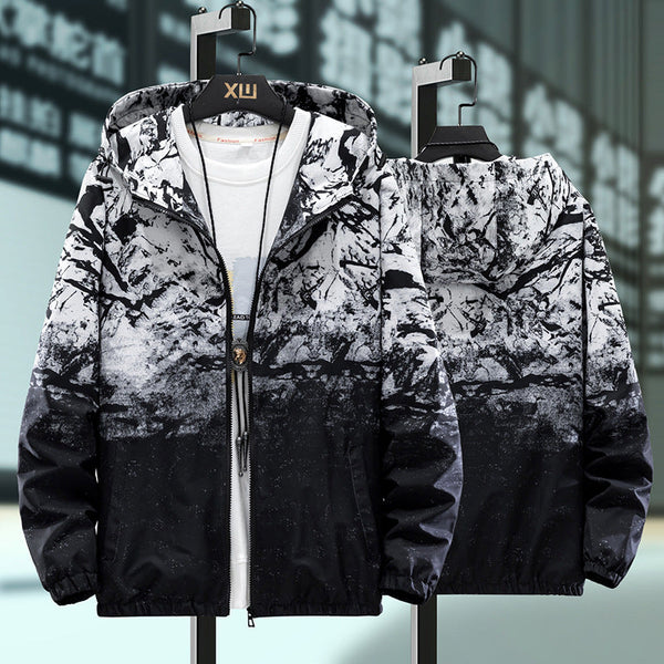 Spring And Autumn Thin Hooded Casual Clothes Handsome Student Jacket