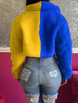 Women's double color slim fit jacket