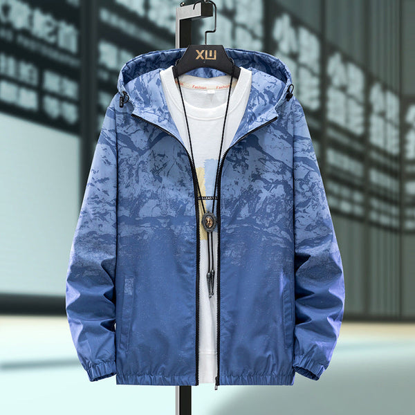 Spring And Autumn Thin Hooded Casual Clothes Handsome Student Jacket