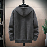 Velvet Padded Hooded Cardigan hooded sweater jacket