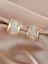 Rose Gold Jewelry Zircon Earrings