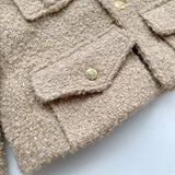 Casual Tweed Wool Jacket