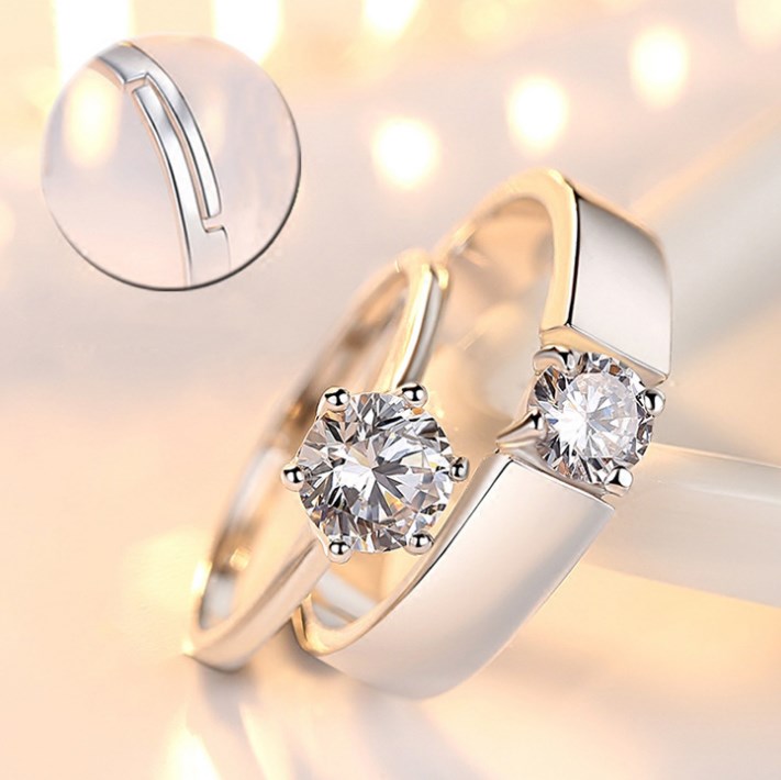 Fashion Crystal CZ Stone Wedding Engagement Ring