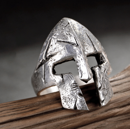 Spartan Hero Helmet Mask Rings
