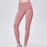 Solid color fitness leggings pants