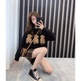 Outer wear lazy knit sweater