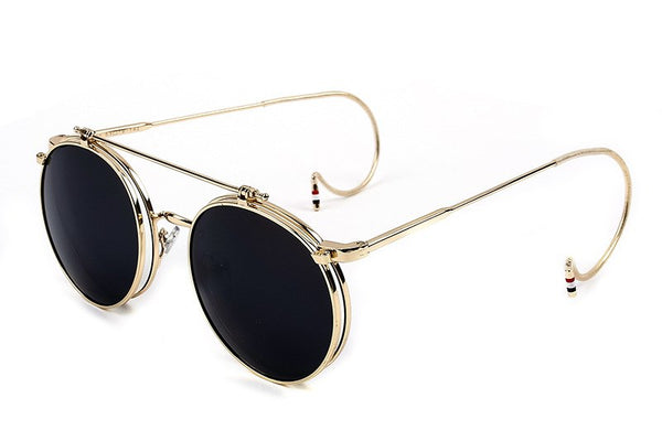 Steampunk flip vintage hook sunglasses