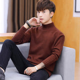 high neck thickened sweater