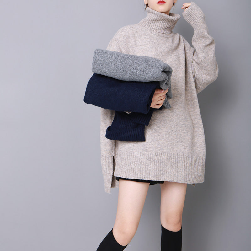New Korean Version High Collar Sweater Women