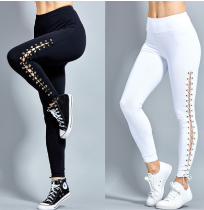 Stretchy Plus Size Ripped Sexy Leggings