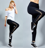 Stretchy Plus Size Ripped Sexy Leggings