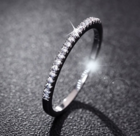 Women Rhinestone Wedding Engagement Ring