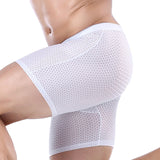 sexy breathable boxer briefs running wear leg long pants